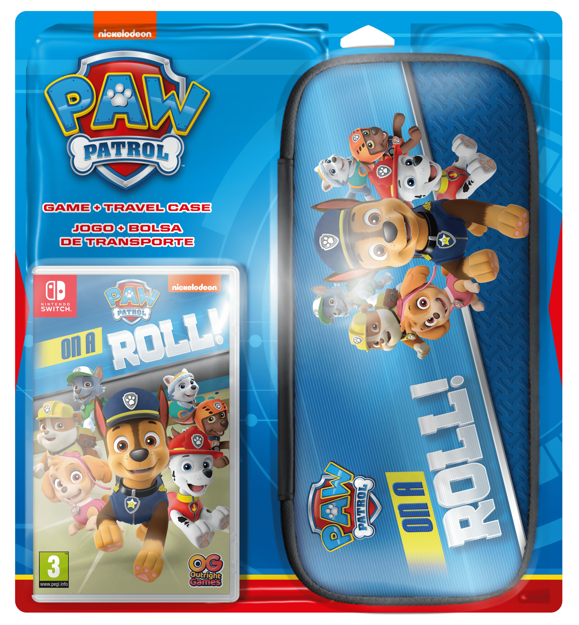 PAW PATROL: ON A ROLL GAME + ETUI SWITCH 3391892006414