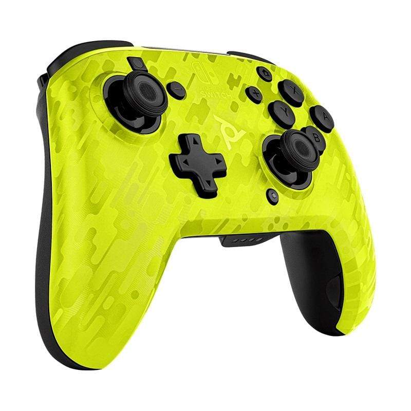PDP NINTENDO SWITCH FACEOFF brezžični kontroler – maskirne rumene barve 708056067502