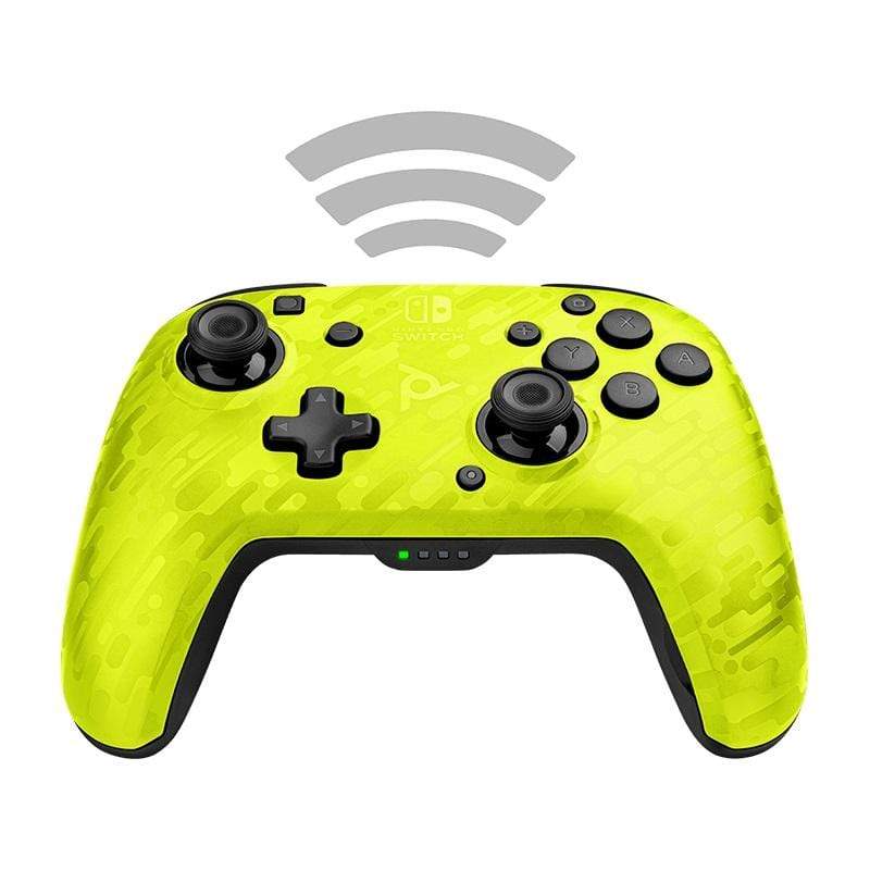 PDP NINTENDO SWITCH FACEOFF brezžični kontroler – maskirne rumene barve 708056067502