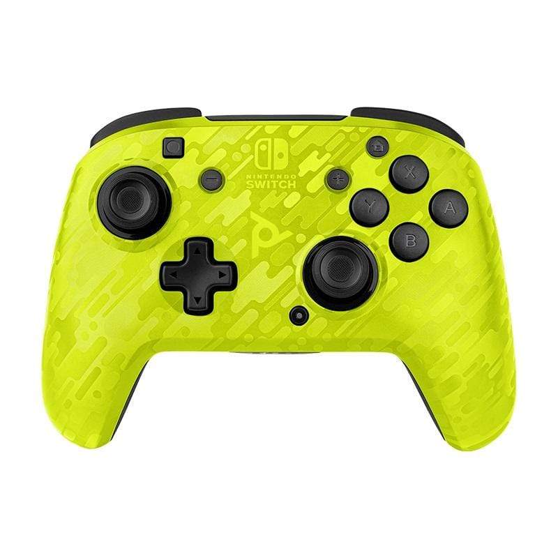 PDP NINTENDO SWITCH FACEOFF brezžični kontroler – maskirne rumene barve 708056067502