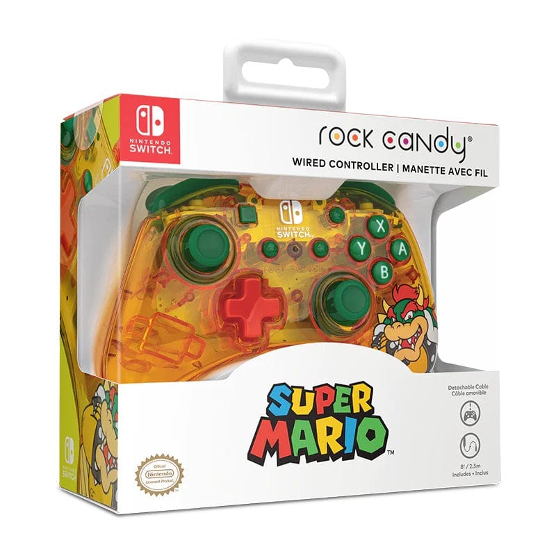 PDP NINTENDO SWITCH WIRED CONTROLLER ROCK CANDY MINI - BOWSER 708056068516