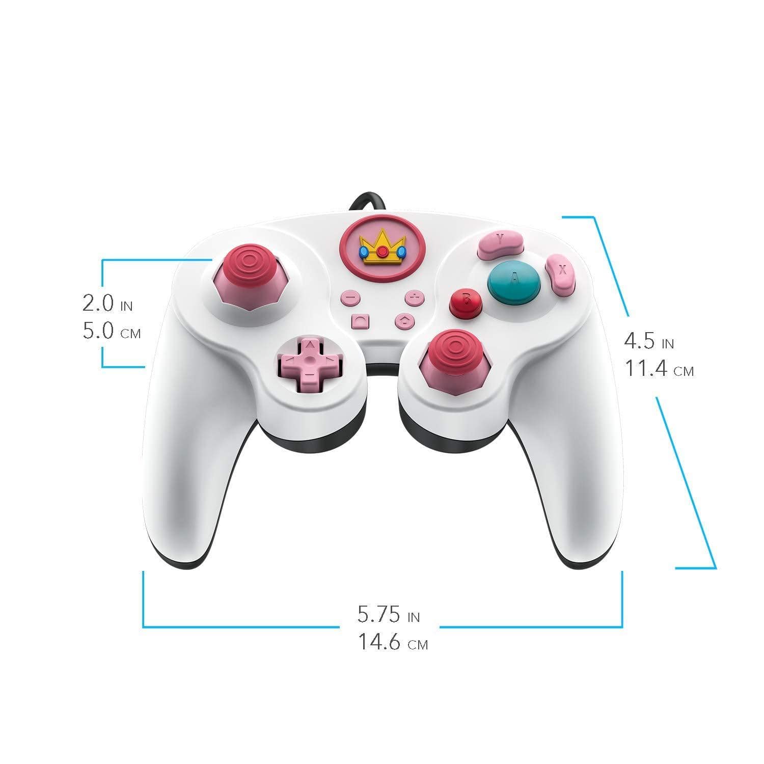 PDP NINTENDO SWITCH WIRED SMASH PAD PRO SUPER MARIO-PEACH 708056065355