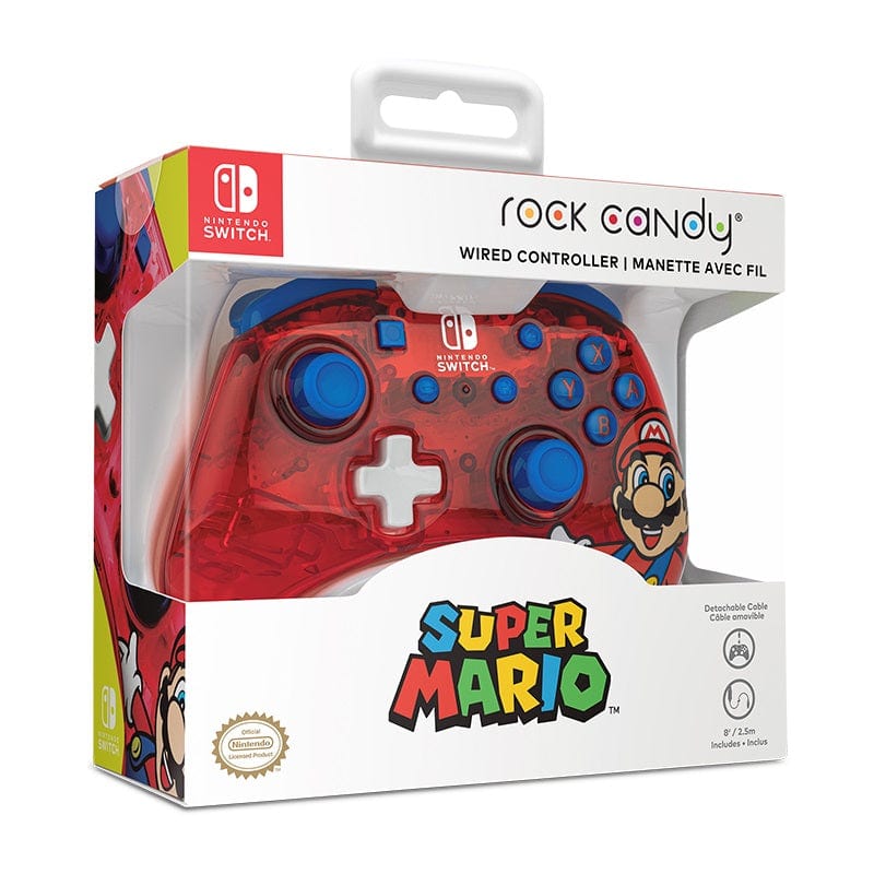 PDP NINTENDO SWITCH ŽIČNI KONTROLER ROCK CANDY MINI - MARIO 708056068295