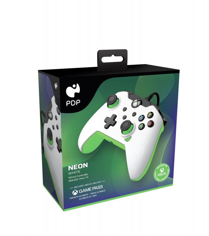 PDP XBOX WIRED CONTROLLER WHITE - NEON belo zelene barve 708056069063