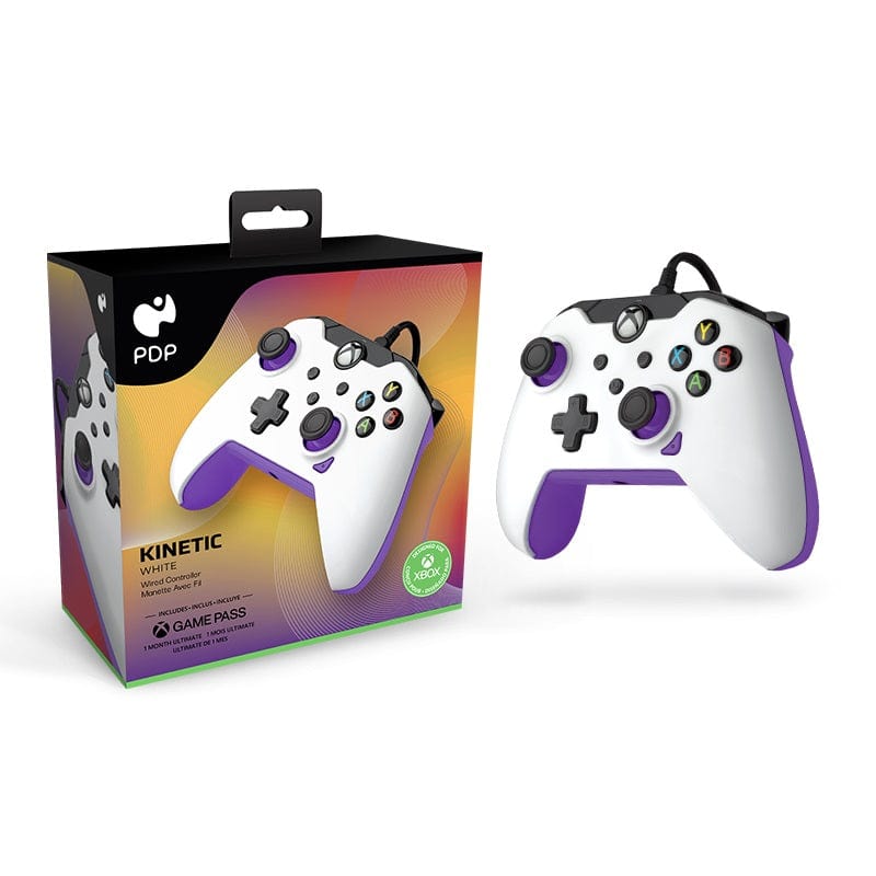 PDP XBOX ŽIČNI KONTROLER WHITE - KINETIC (PURPLE) 708056068905