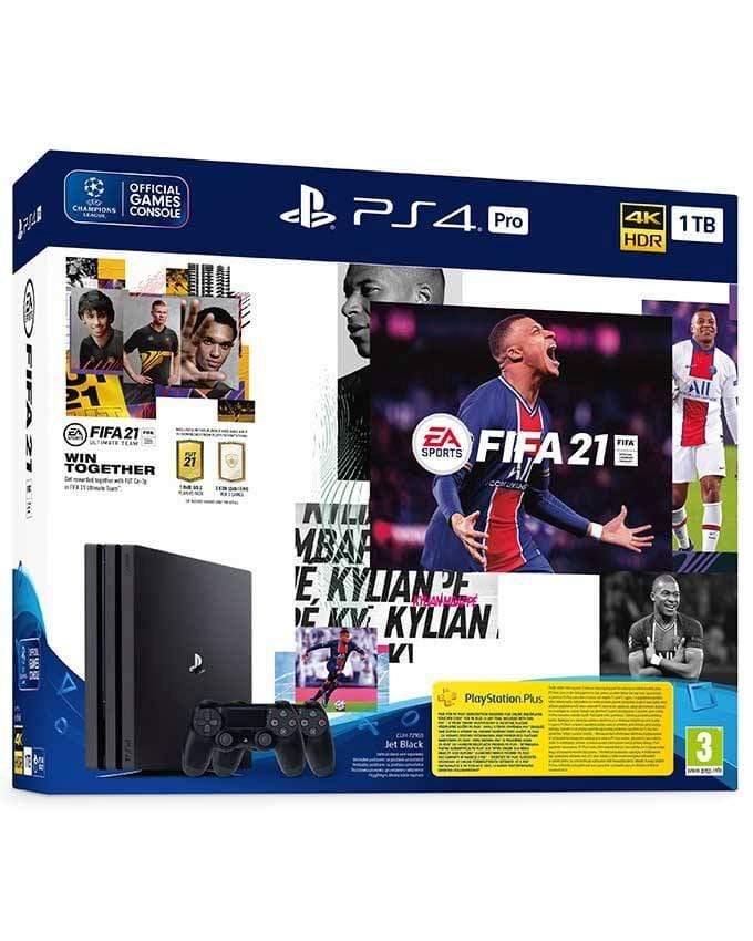 Playstation PS4 PRO 1TB + FIFA 21 z dodatnim DS4 kontrolerjem 711719835028