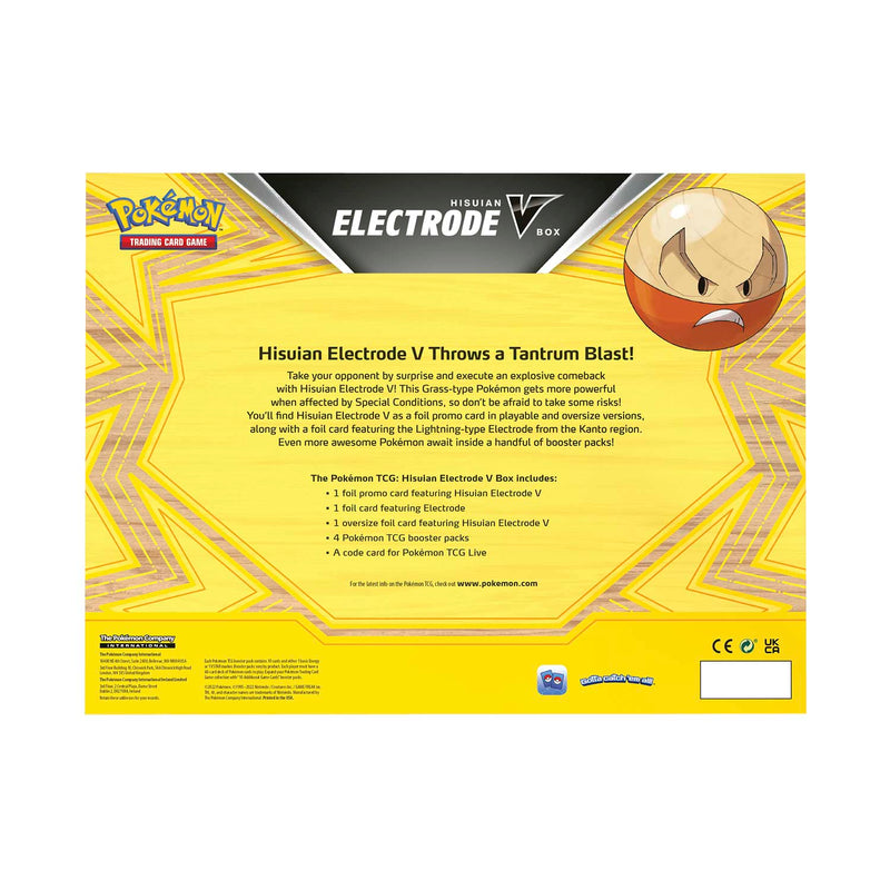 POKEMON TCG: HISUIAN ELECTRODE V BOX TRADING CARDS 0820650851216