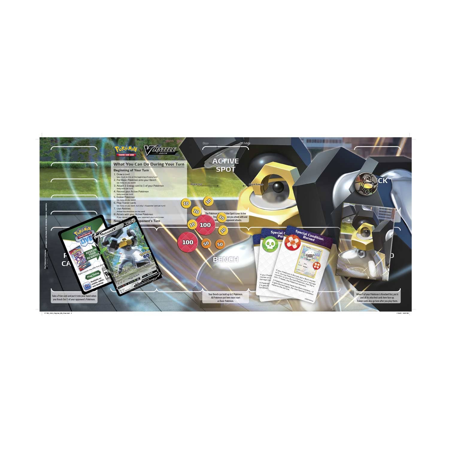POKEMON TCG: POKEMON GO V BATTLE DECK MELMETAL 9991650850477