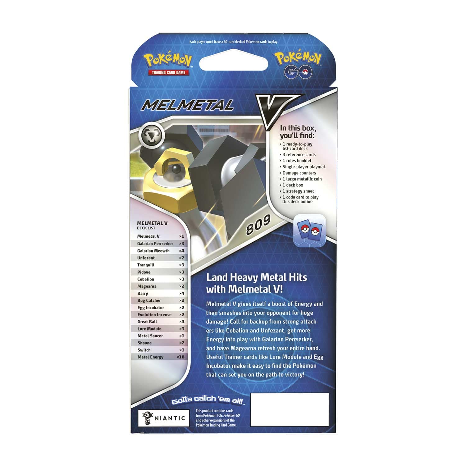 POKEMON TCG: POKEMON GO V BATTLE DECK MELMETAL 9991650850477