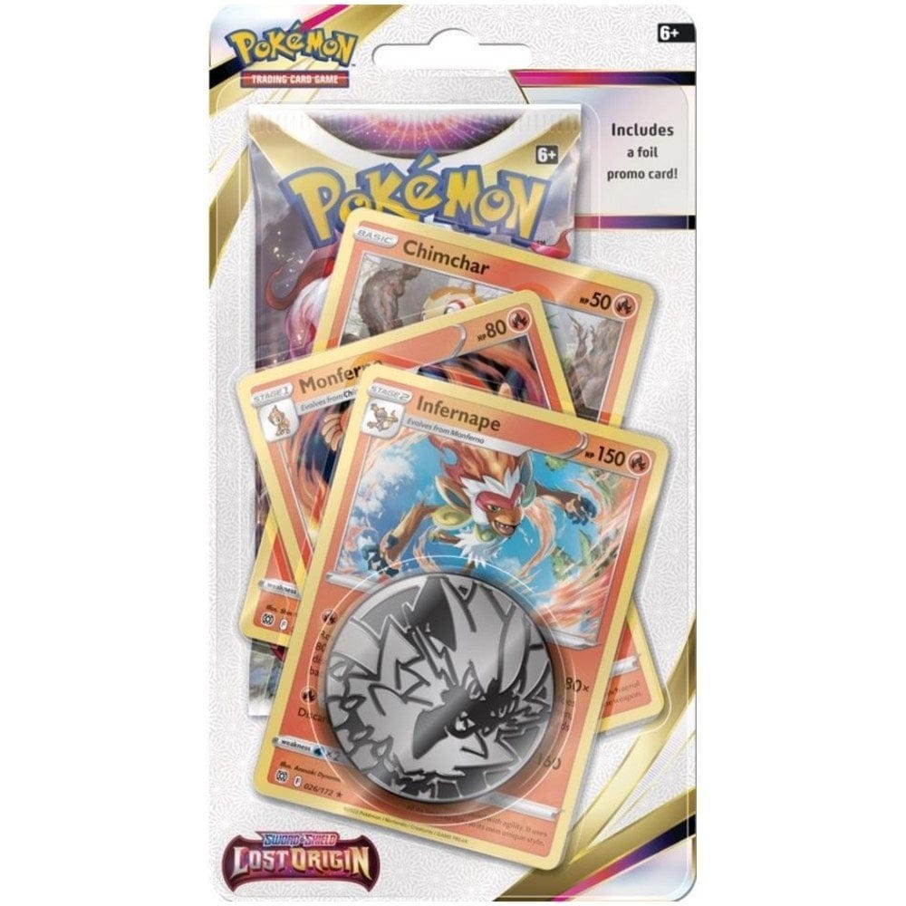 POKEMON TCG: SWORD & SHIELD LOST ORIGIN PREMIUM BLISTER INFERNAPE 9991650850637