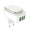 POLNILEC USB LDNIO A3305 220V 3X USB 3,4A + USB C kabel + LED lučka 6933138633052