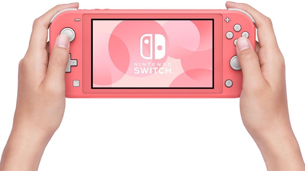 Prenosna konzola Nintendo Switch Lite Coral - roza barve 045496453176