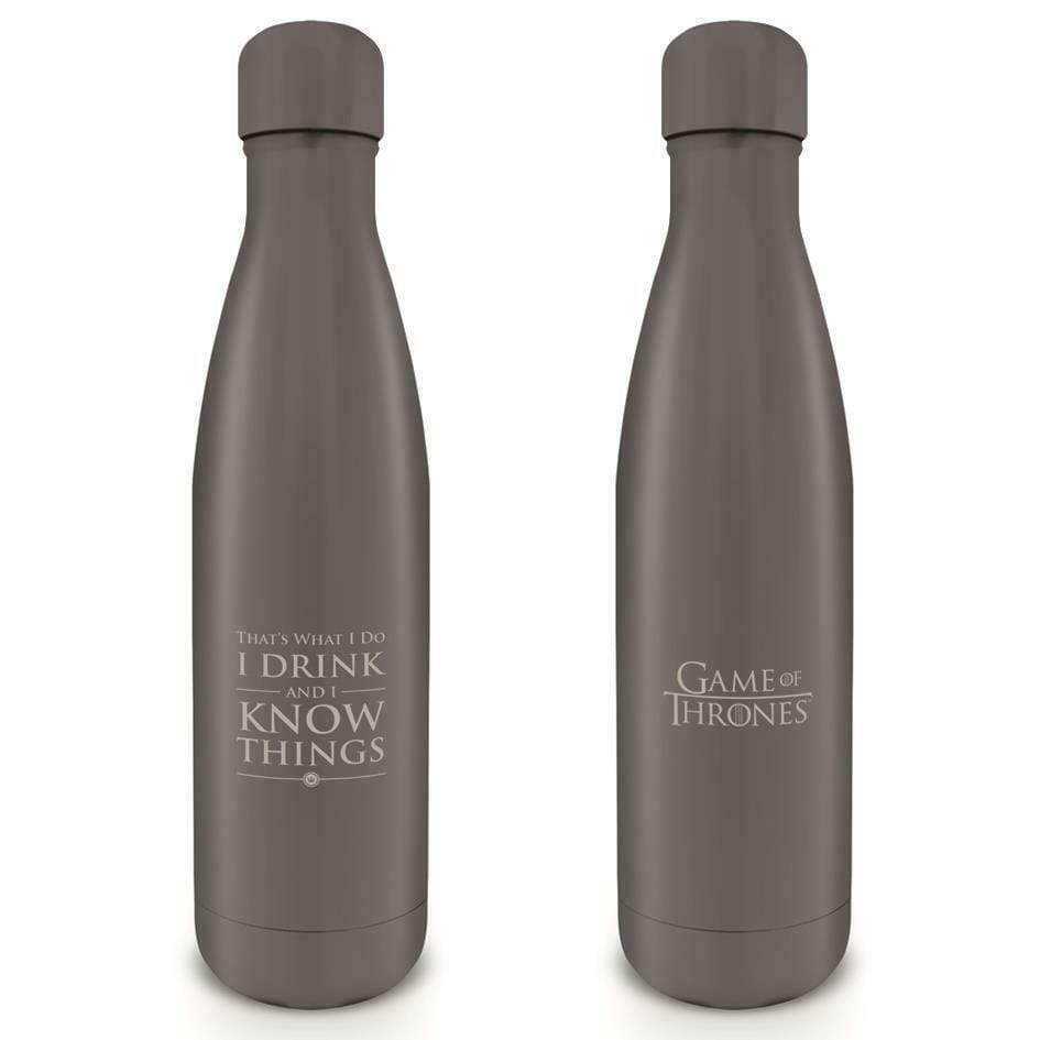 Pyramid GAME OF THRONES - I DRINK AND I KNOW THINGS kovinska steklenica 5050574254007