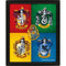 PYRAMID HARRY POTTER (COLOURFUL CRESTS) - FRAMED 5051265875693