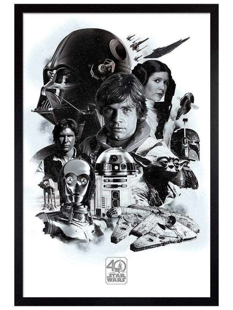 Pyramid STAR WARS 40TH ANNIVERSARY (MONTAGE) MAXI plakat 5050574341646