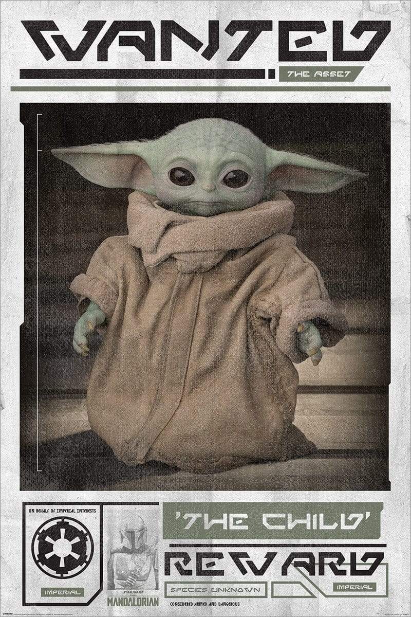 Pyramid STAR WARS: THE MANDALORIAN (WANTED THE CHILD) MAXI plakat 5050574346115
