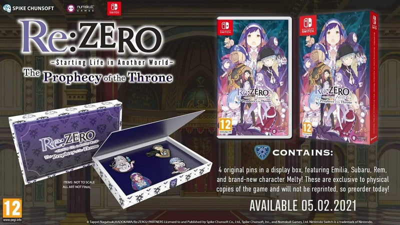 Re:ZERO - Starting Life in Another World: The Prophecy of the Throne (Nintendo Switch) 5056280423232