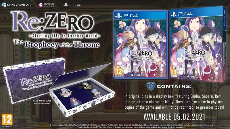 Re:ZERO - Starting Life in Another World: The Prophecy of the Throne (PS4) 5056280423270