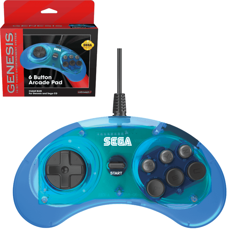 Retro-Bit SEGA MD Mini 6-B USB kontroler (moder) 7350002937242