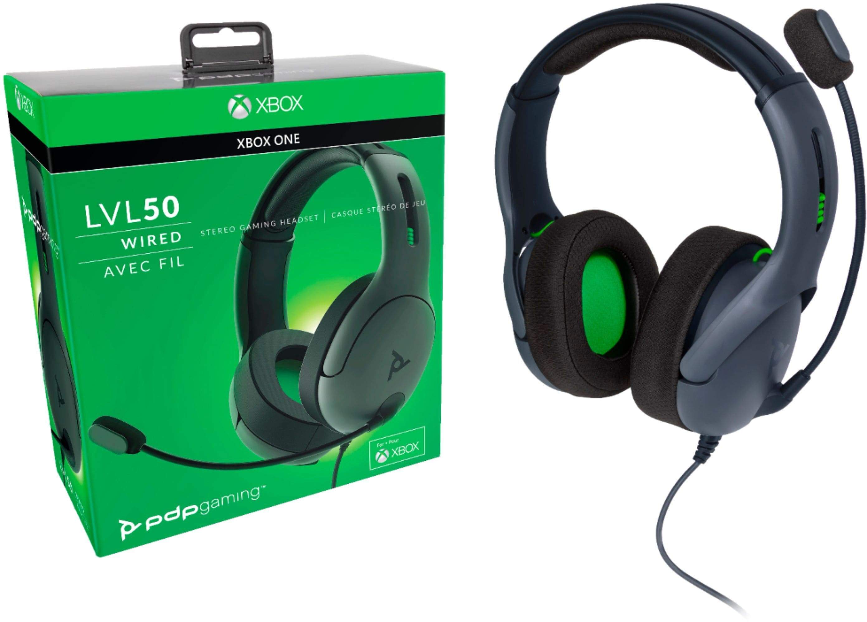 Slušalke PDP LVL50 Chat Headset za XBOX One sive barve 708056064549