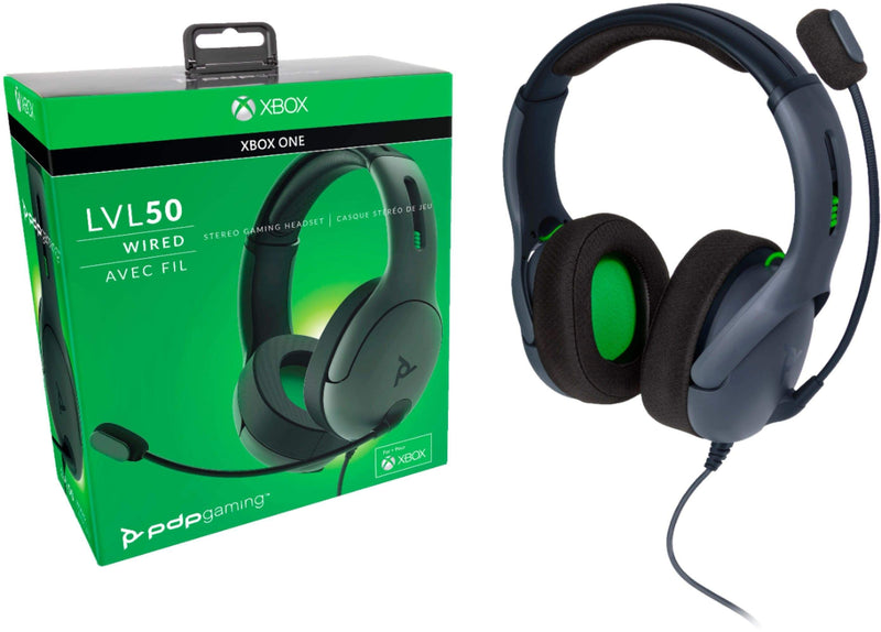 Slušalke PDP LVL50 Chat Headset za XBOX One sive barve 708056064549