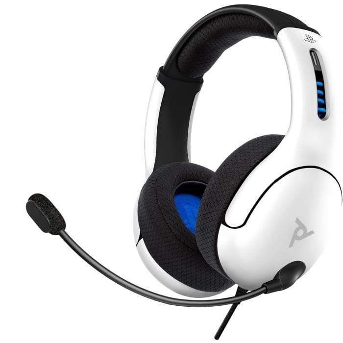 Slušalke PDP LVL50 Chat Stereo Headset za PS4/PS5 bele barve 708056065812