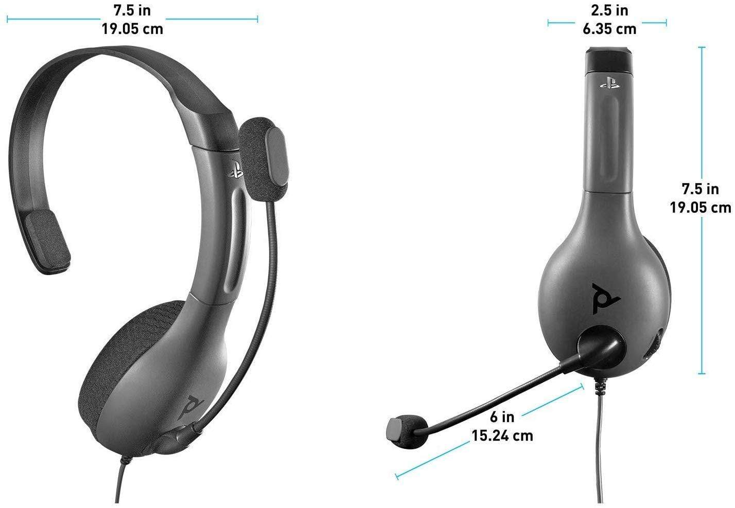 Slušalke PDP PS4, PS5 CHAT HEADSET LVL30  sive 708056065423