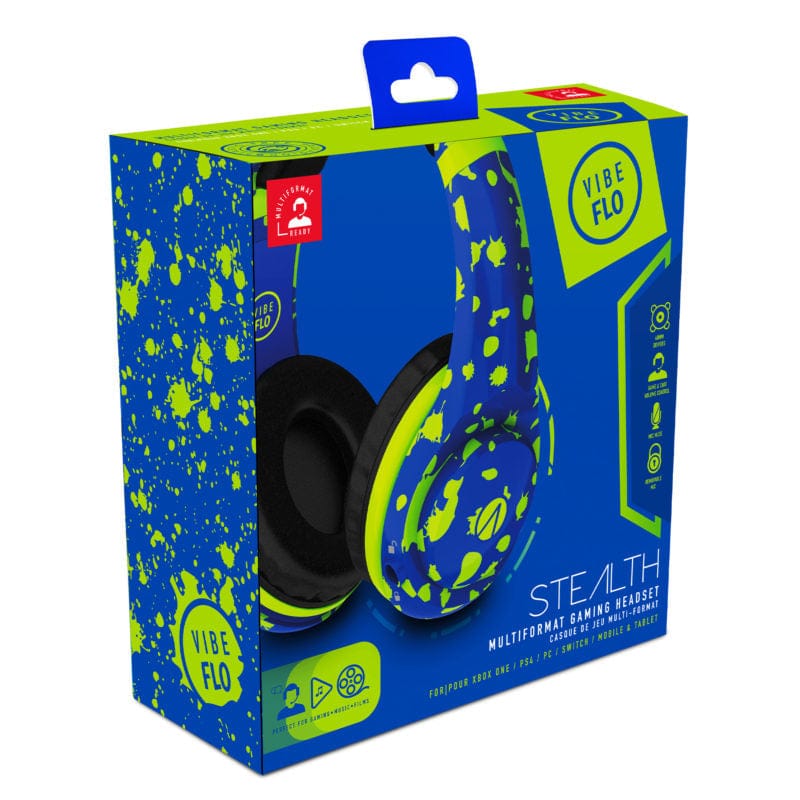 SLUŠALKE STEALTH MULTIFORMAT CAMO STEREO GAMING HEADSET - modre maskirne barve 5055269709893