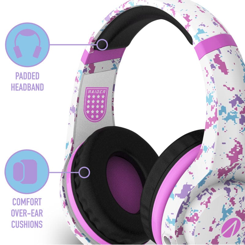 SLUŠALKE STEALTH MULTIFORMAT CAMO STEREO GAMING HEADSET - roza maskirne barve 5055269709855