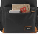 SOLO BEDFORD BACKPACK BLACK WITH TAN TRIM 15.6 030918013007