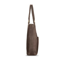 SOLO CHAMBERS LEATHER/POLY BUCKET TOTE DARK BROWN. WALNUT 16 030918005224