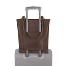 SOLO CHAMBERS LEATHER/POLY BUCKET TOTE DARK BROWN. WALNUT 16 030918005224