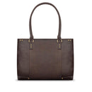 SOLO JAY LEATHER TOTE DARK BROWN. WALNUT 15.6 030918003770