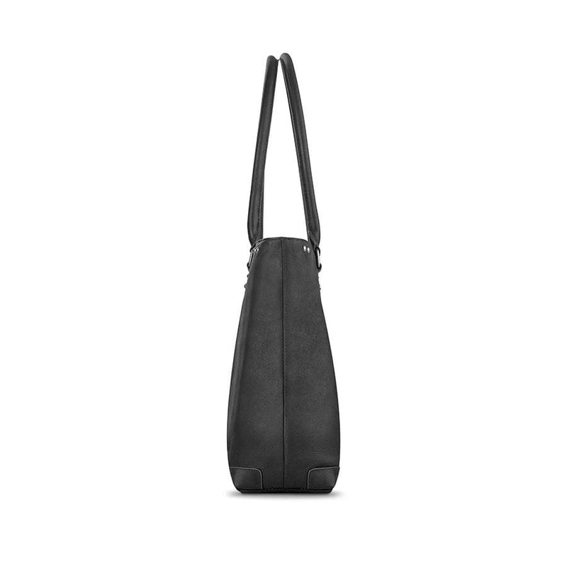 SOLO NY JAY LEATHER TOTE BLACK 15.6 030918007181