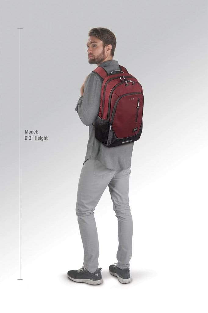 SOLO NY REGION BACKPACK BURGUNDY 15.6 030918008928