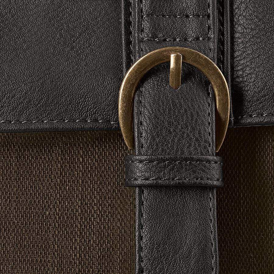 SOLO THOMPSON BRIEFCASE DARK BROWN. WALNUT 15.6 030918011669