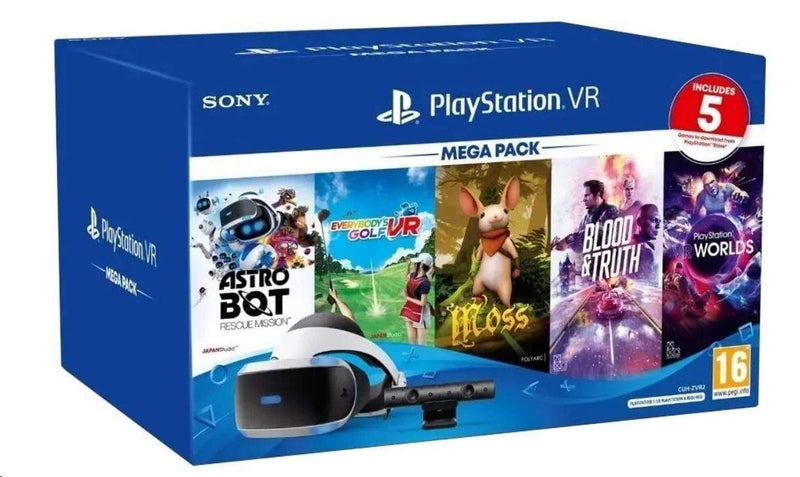 Sony PlayStation VR V3 Mega Pack + Sony PlayStation 4 Camera + VR Worlds 711719809296