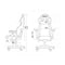 SPARCO GRIP gaming stol črno - modre barve 8033280302719