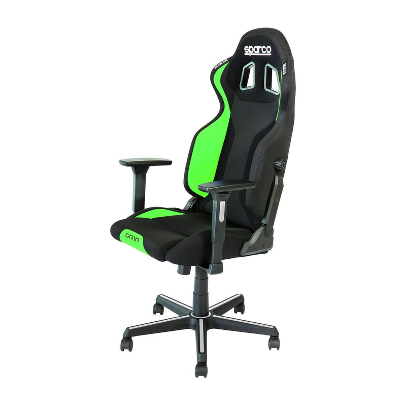 SPARCO GRIP gaming stol črno - zelene barve 8033280310943