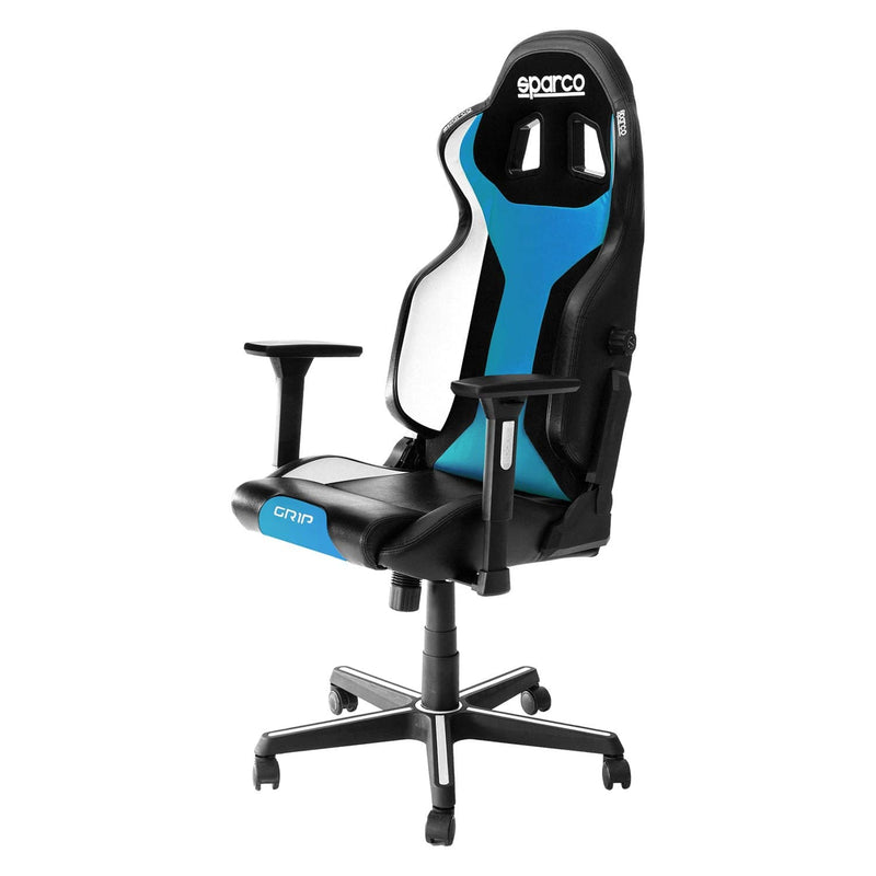 SPARCO GRIP SKY gaming stol črno - svetlo modre barve 8033280311025