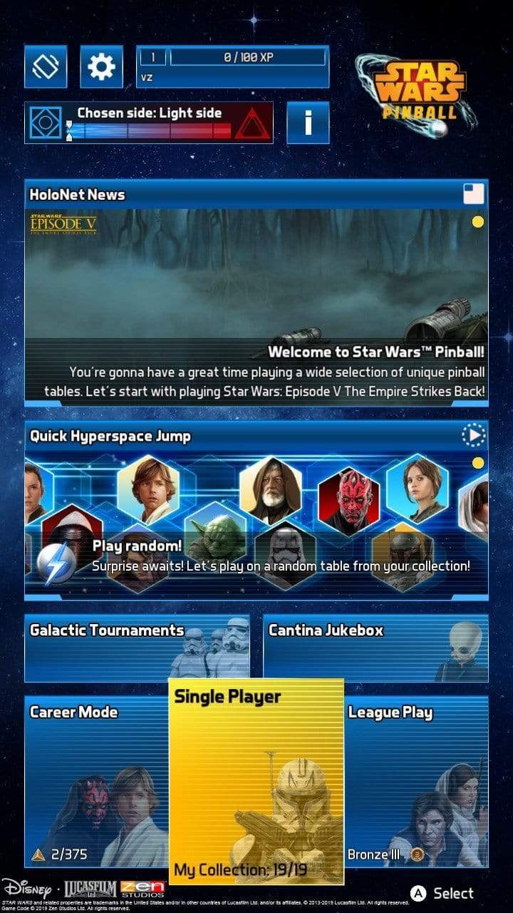 Star Wars Pinball (Switch) 0884095195809