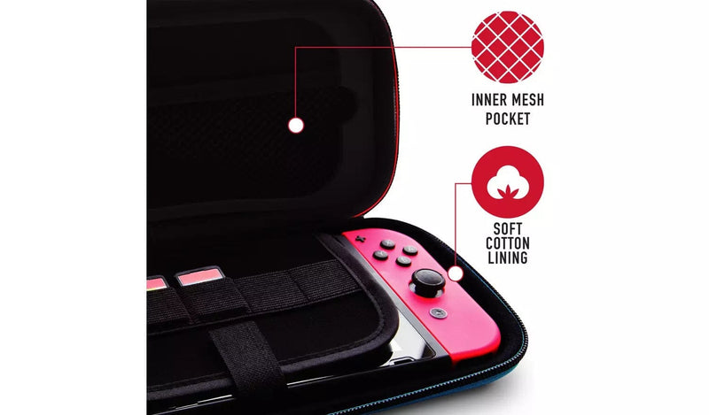 STEALTH PREMIUM TRAVEL CASE FOR NINTENDO SWITCH R&B STRIPE 5051239712290