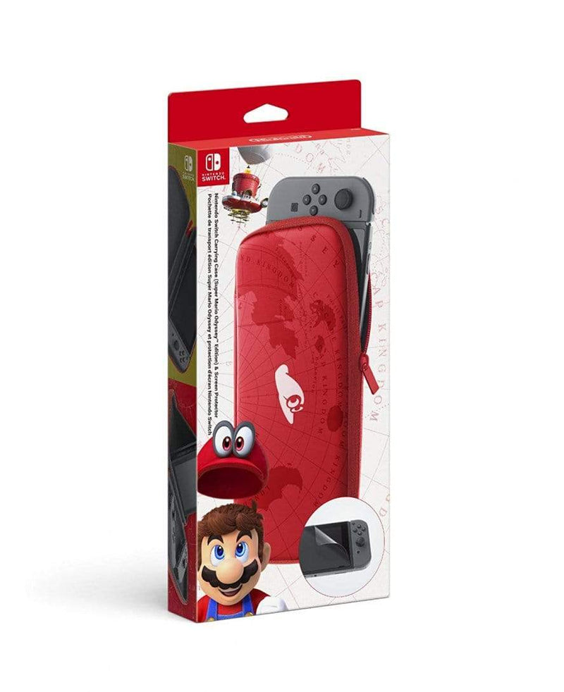SWITCH NINTENDO CARRYING CASE & SCREEN SUPER MARIO ODYSSEY EDITION 045496430801